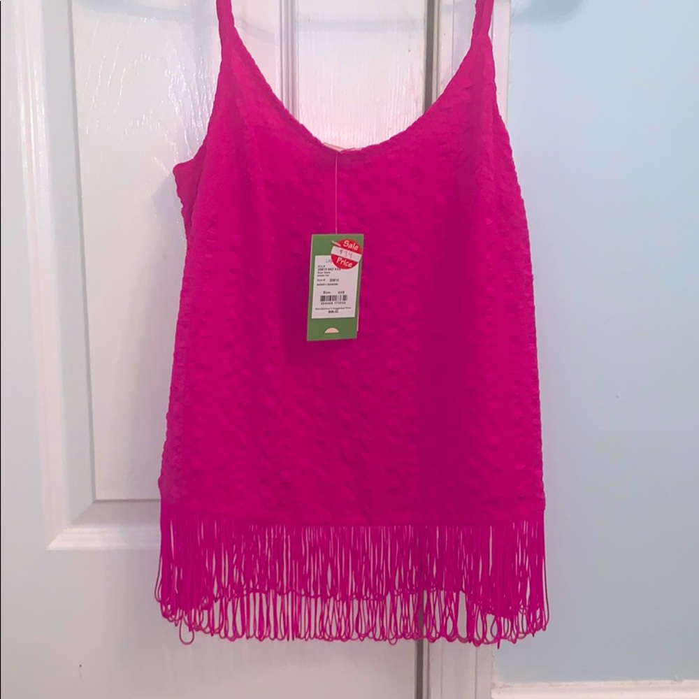 Lilly Pulitzer XXS Naeem tank Berry Sangria